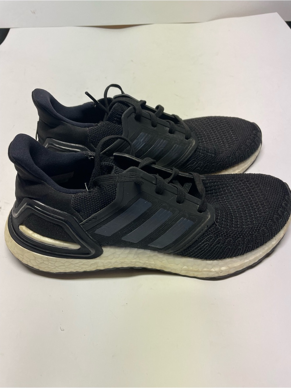 adidas UltraBOOST 20 Black Silver White Men Running Shoes Sneakers EF1043 Size 7